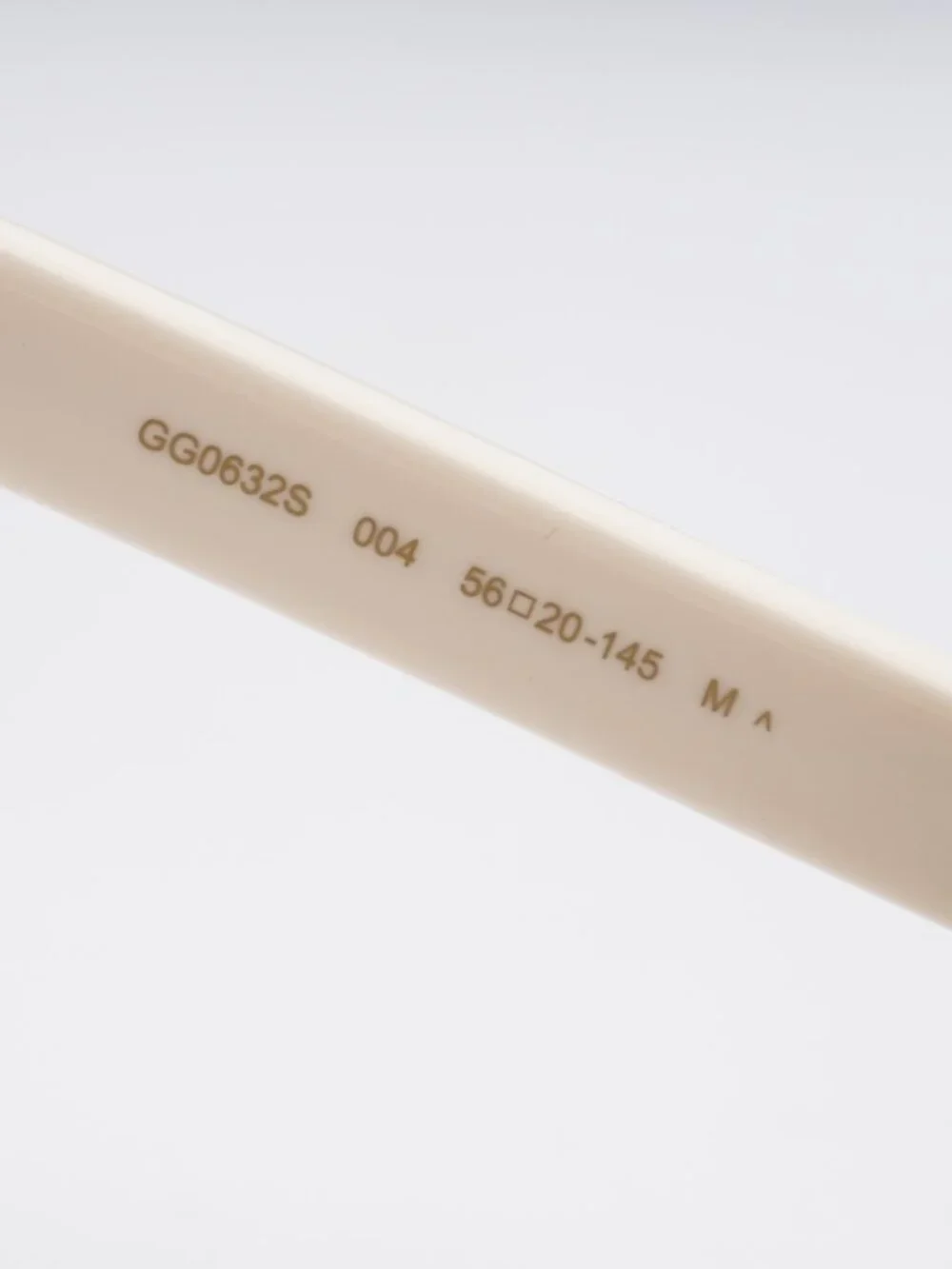 Gucci GG0632S 004 Square Sunglasses - Ivory / Green